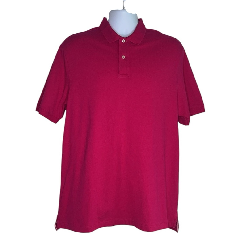 3 for $20 DANIEL CREMIEUX Mens Classics Short Sleeve Polo Golf Shirt Hot Pink L